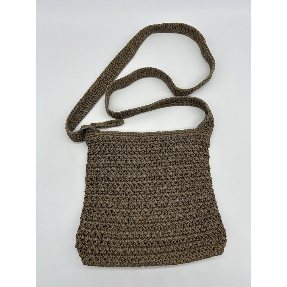 The Sak Crochet Crossbody Bag Cottage Core Brown Boho Rustic‎